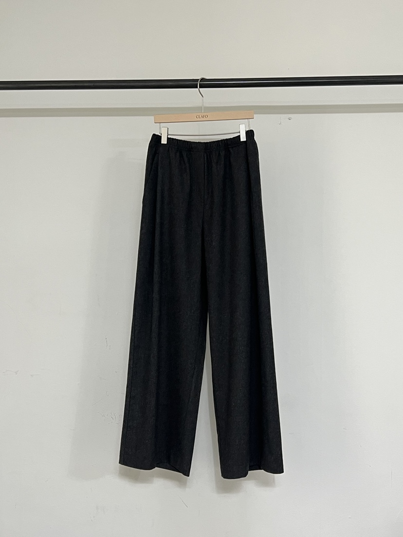 CLAFO東大門㊣直郵女士新款時尚職業熱賣休閑休閑褲羊毛綁帶CLAFO休閑褲圖色1墨色