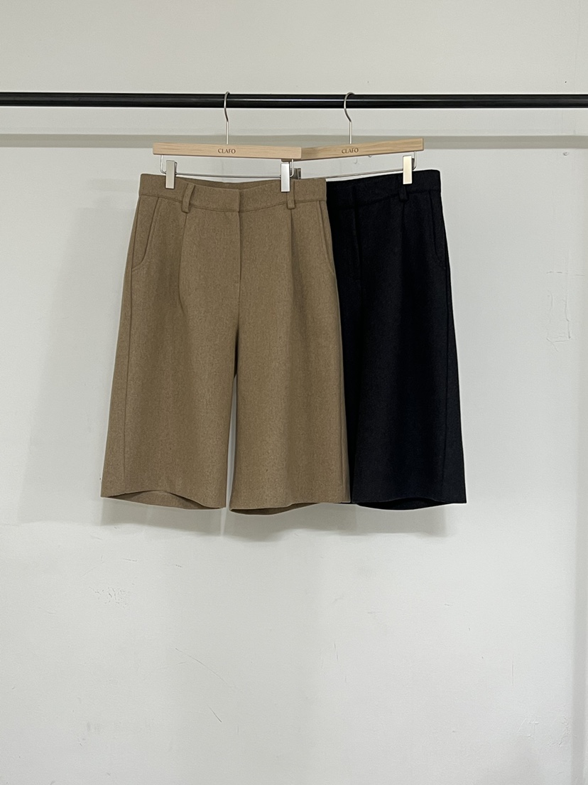 CLAFO東大門㊣直郵女裝新品推薦熱賣職業時尚25秋冬短褲羊毛CLAFO短褲