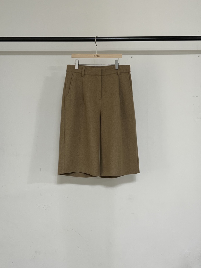CLAFO東大門㊣直郵女裝新品推薦熱賣職業時尚25秋冬短褲羊毛CLAFO短褲圖色1