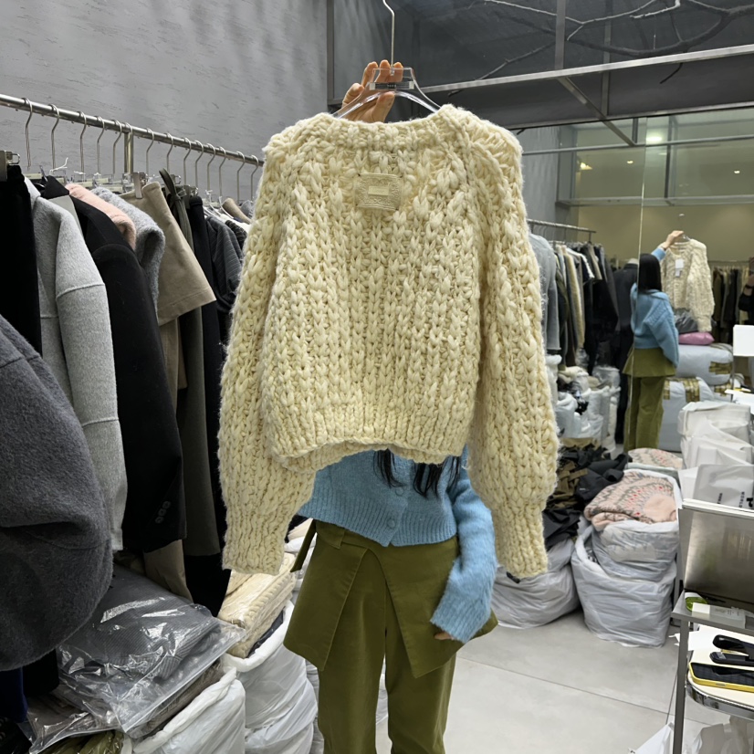 UOOV韓國直郵㊣女士新款休閑推薦職業真品時尚25秋冬熱賣毛衣UOOV毛衣