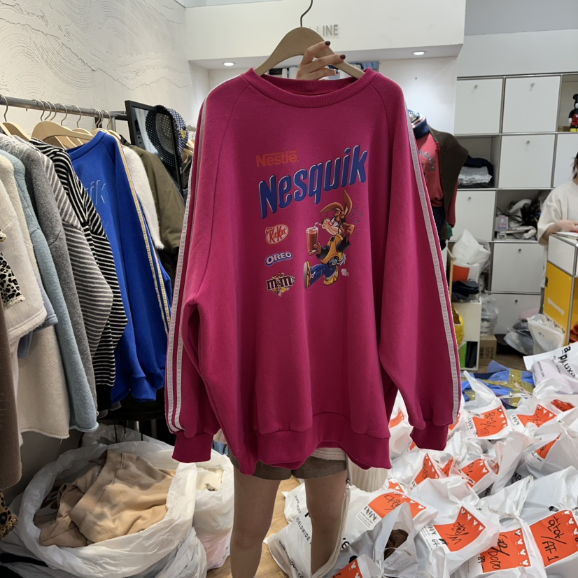 DE LINE韓國直郵㊣女裝新品人氣時尚職業熱賣真品推薦衛衣DE LINE衛衣