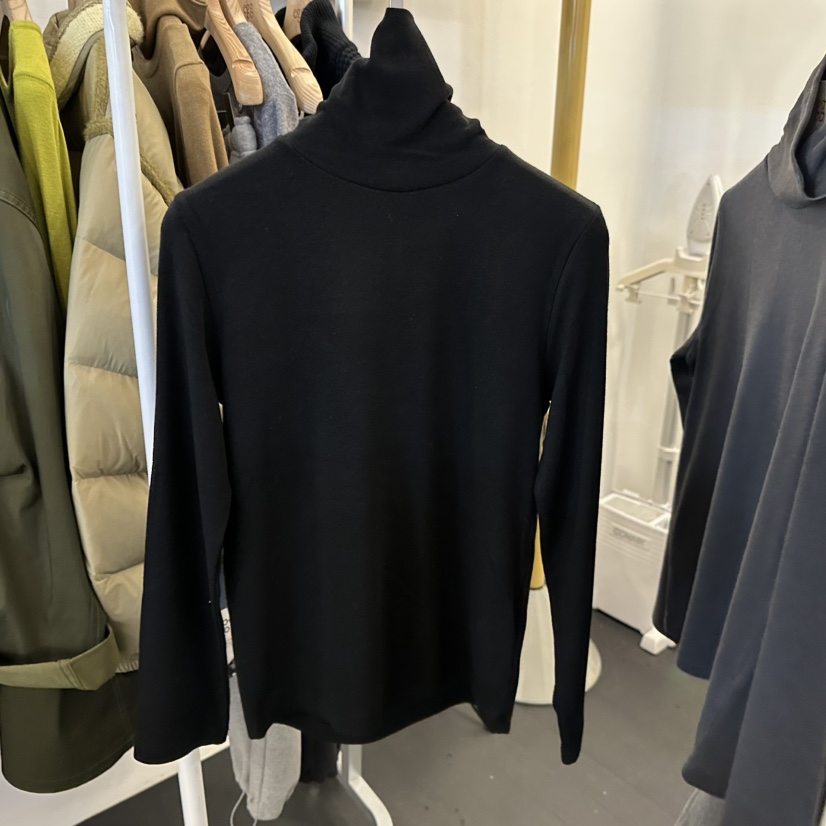 EGG東大門㊣代購女士新款推薦25秋冬時尚真品職業休閑長袖T恤EGG-訂貨周期長長袖T恤圖色3黑色