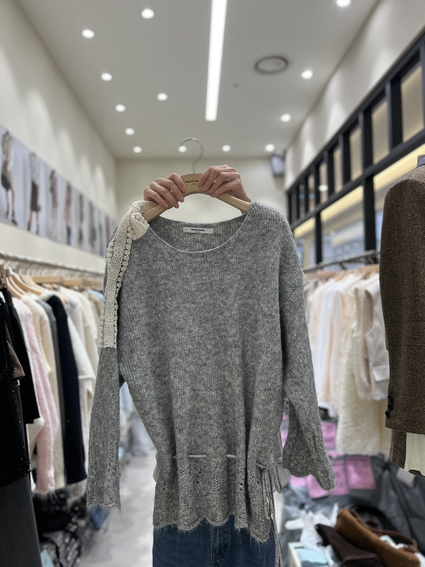MARIE MARIE東大門㊣直郵女裝新品時尚真品熱賣針織衫蕾絲MARIE MARIE針織衫圖色3