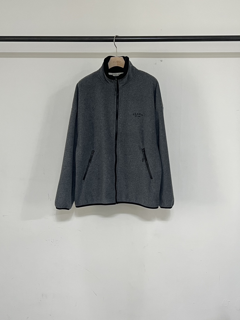 CLAFO東大門㊣實拍女士新品真品休閑25秋冬職業夾克羊毛拼色CLAFO夾克圖色1