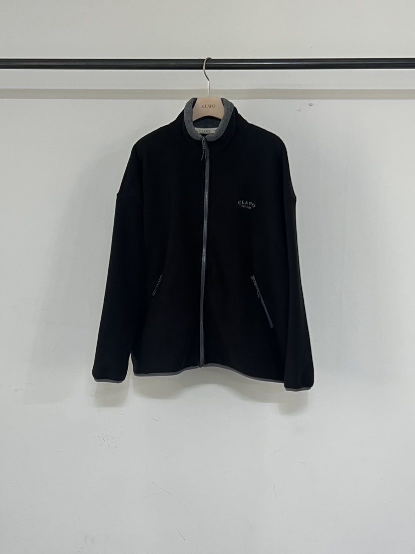 CLAFO東大門㊣實拍女士新品真品休閑25秋冬職業夾克羊毛拼色CLAFO夾克圖色2
