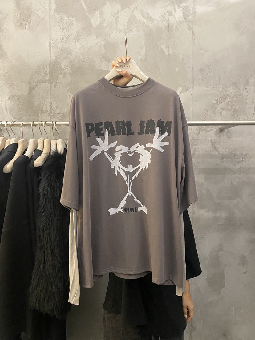 THE VETIVER-A東大門㊣實拍女裝新款職業25秋冬推薦時尚T恤VETIVERT恤圖色2