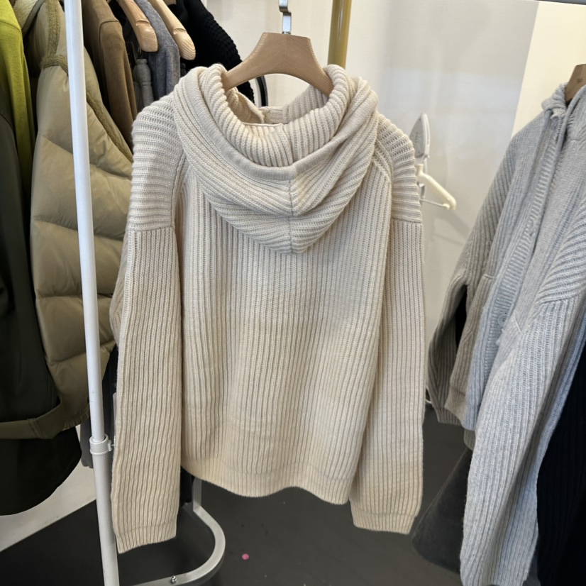 EGG韓國直郵㊣女士新款時尚熱賣推薦真品職業人氣25秋冬毛衣拉鏈EGG-訂貨周期長毛衣