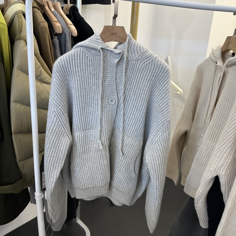 EGG韓國直郵㊣女士新款時尚熱賣推薦真品職業人氣25秋冬毛衣拉鏈EGG-訂貨周期長毛衣圖色2