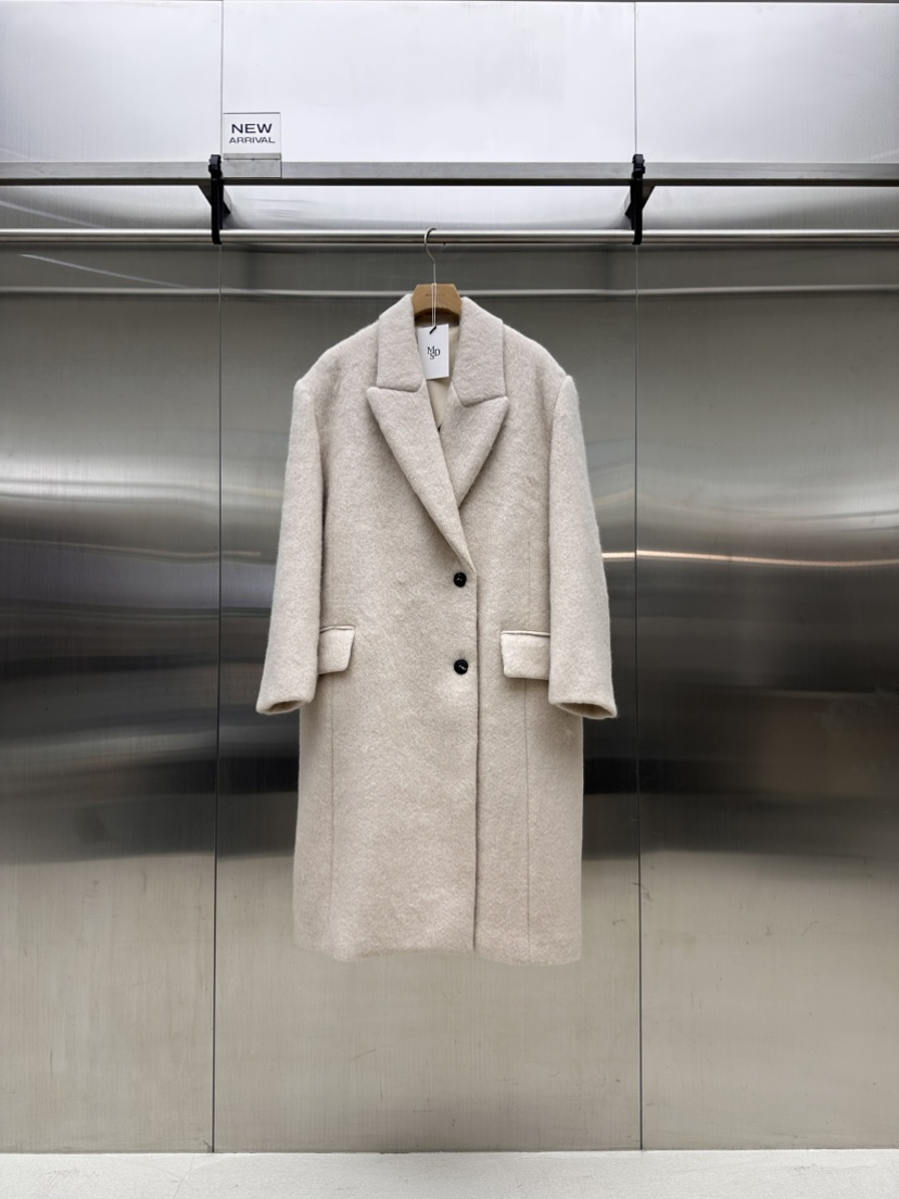 MYDRESS東大門㊣直郵女士新款熱賣休閑25秋冬人氣中長款大衣MYDRESS中長款大衣圖色1