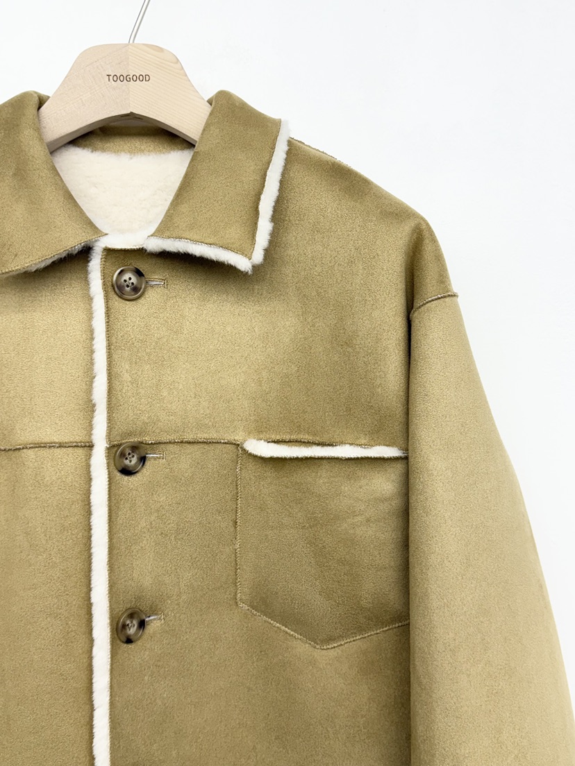 TOOGOOD東大門㊣直郵女裝新款職業熱賣休閑25秋冬短款大衣口袋TOOGOOD短款大衣