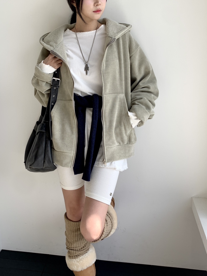 DAVICHI東大門㊣實拍女士新品職業休閑人氣真品夾克拉鏈連帽DAVICHI夾克