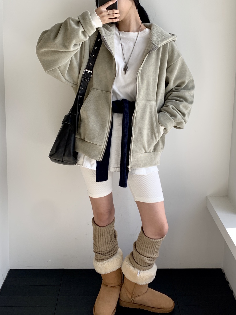 DAVICHI東大門㊣實拍女士新品職業休閑人氣真品夾克拉鏈連帽DAVICHI夾克