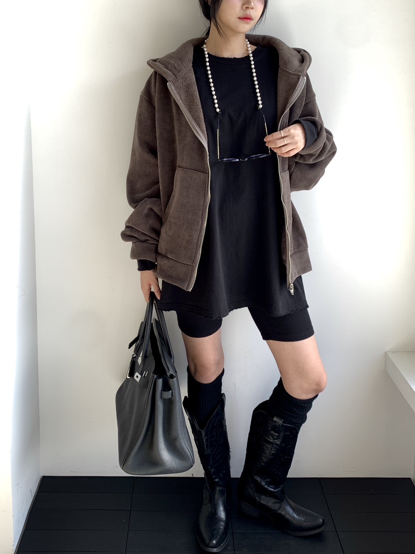 DAVICHI東大門㊣實拍女士新品職業休閑人氣真品夾克拉鏈連帽DAVICHI夾克