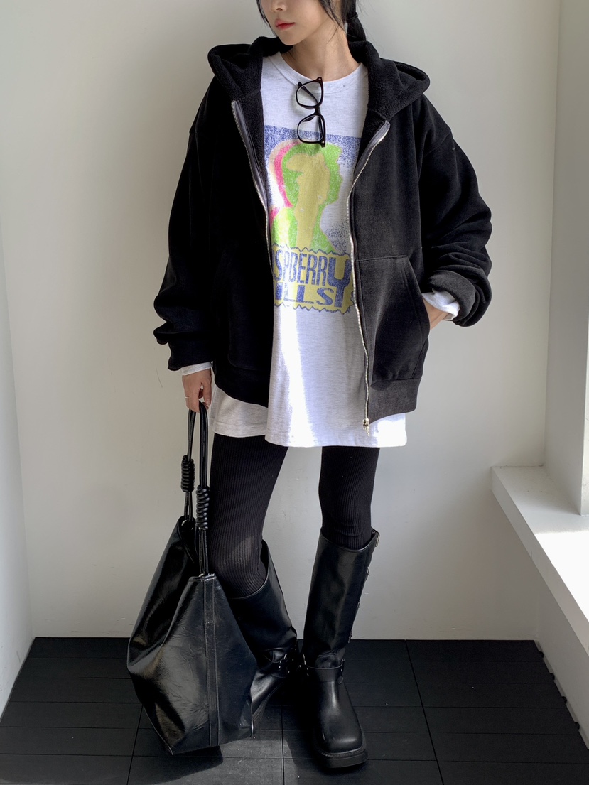 DAVICHI東大門㊣實拍女士新品職業休閑人氣真品夾克拉鏈連帽DAVICHI夾克