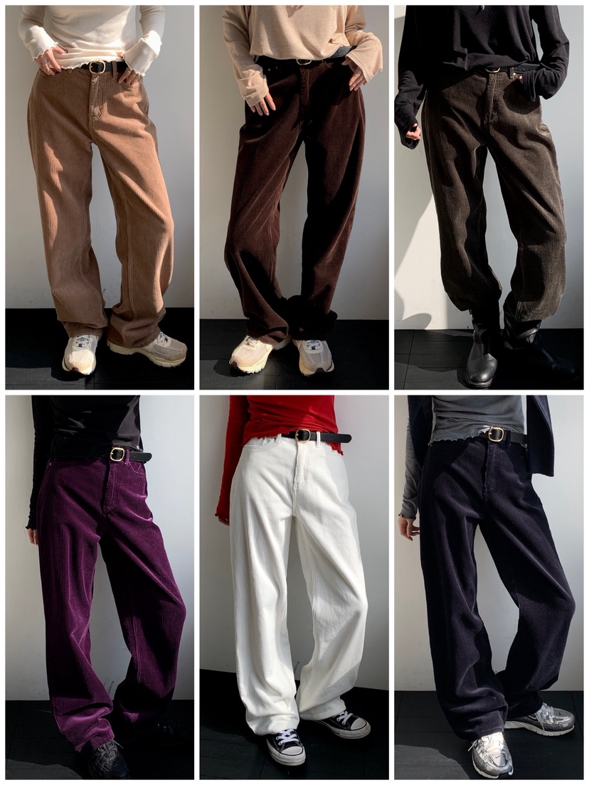 DAVICHI東大門㊣實拍女士新品休閑推薦真品休閑褲含隨機腰帶DAVICHI休閑褲