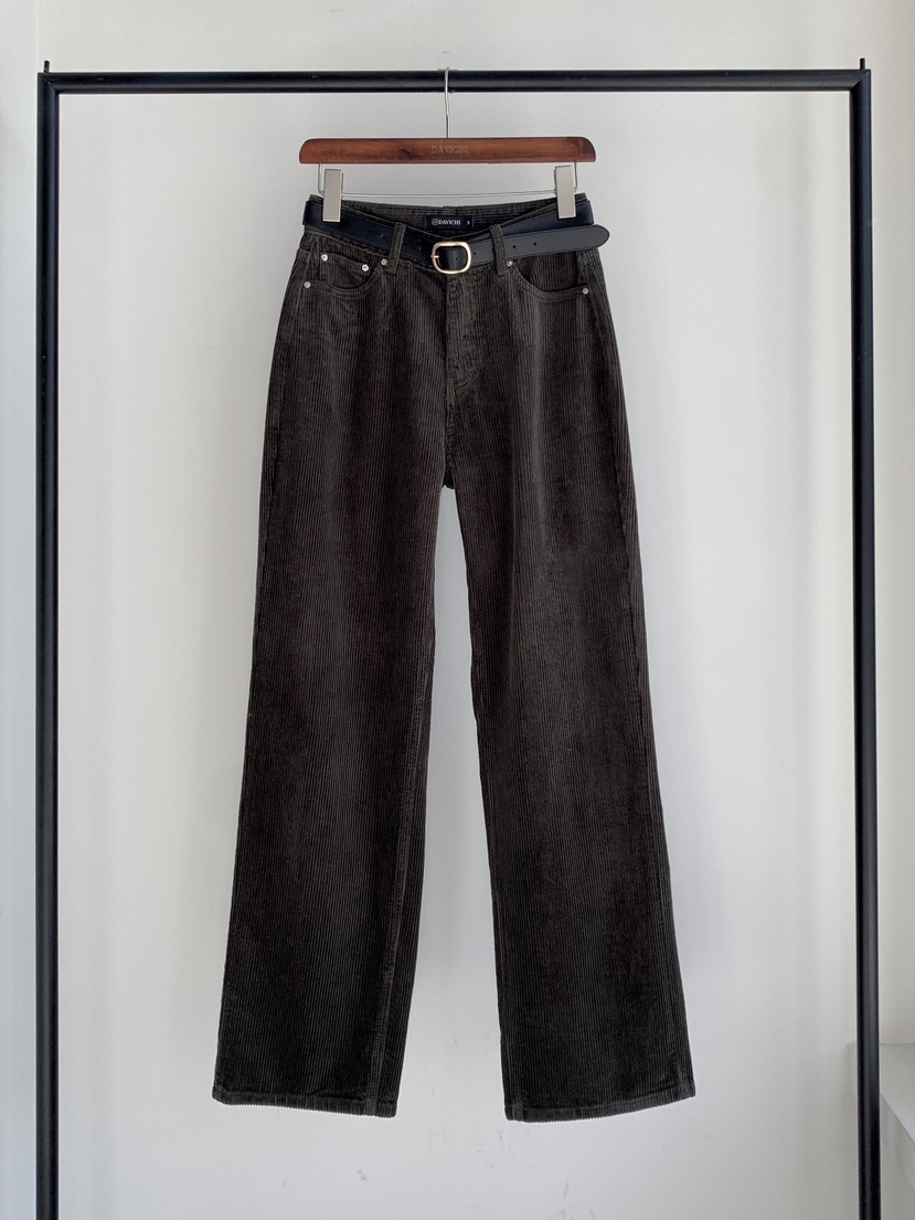 DAVICHI東大門㊣實拍女士新品休閑推薦真品休閑褲含隨機腰帶DAVICHI休閑褲圖色3