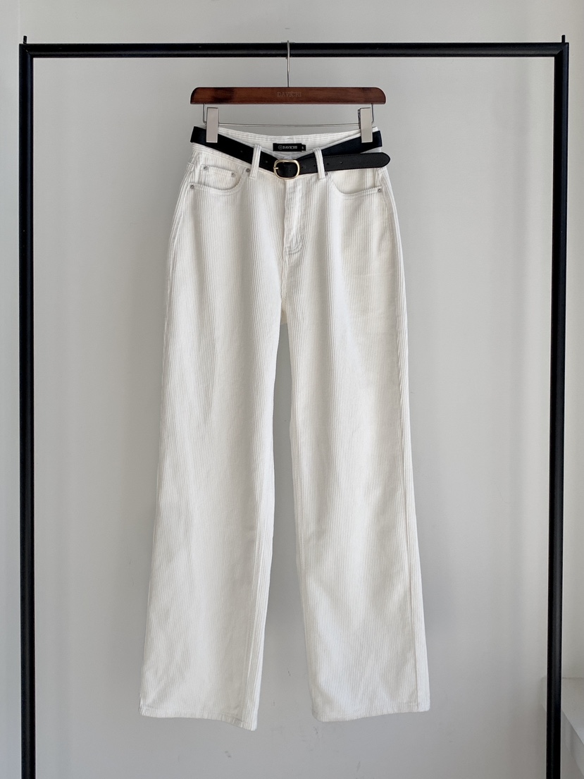 DAVICHI東大門㊣實拍女士新品休閑推薦真品休閑褲含隨機腰帶DAVICHI休閑褲圖色5