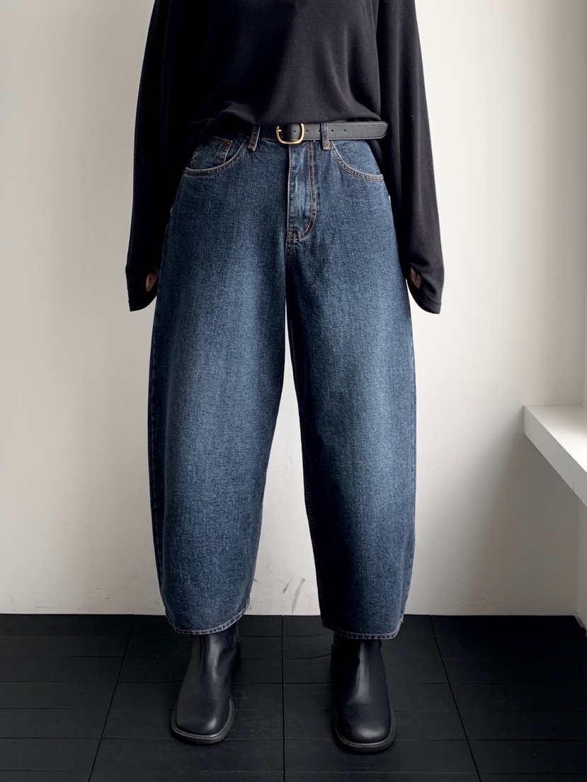 DAVICHI東大門㊣實拍女裝新品時尚休閑職業牛仔褲含隨機腰帶DAVICHI牛仔褲