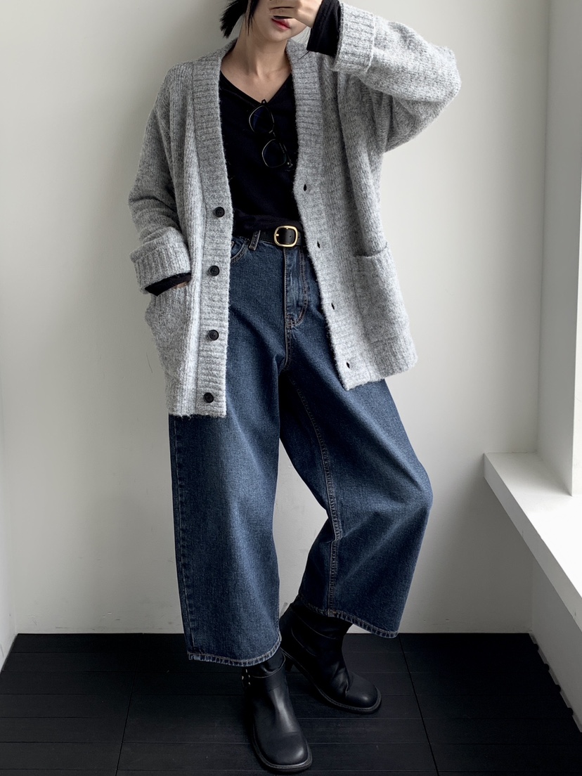 DAVICHI東大門㊣實拍女裝新品時尚休閑職業牛仔褲含隨機腰帶DAVICHI牛仔褲