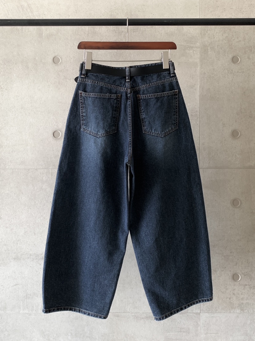 DAVICHI東大門㊣實拍女裝新品時尚休閑職業牛仔褲含隨機腰帶DAVICHI牛仔褲