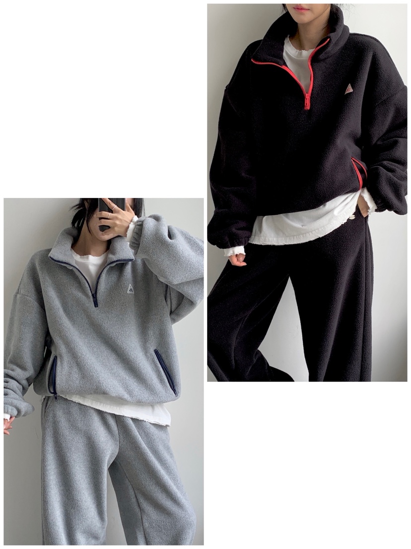 DAVICHI東大門㊣直郵女裝新款時尚25秋冬職業人氣真品衛衣拉鏈DAVICHI衛衣