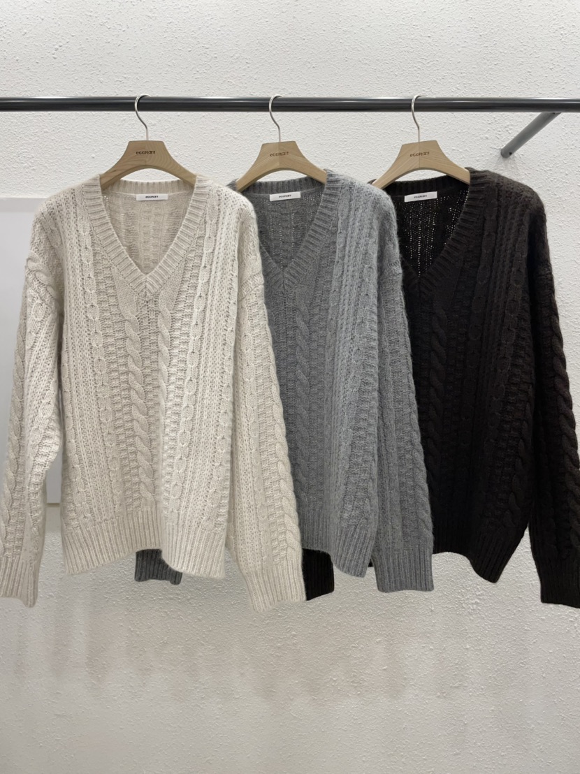 EGGPLANT東大門㊣代購女士新品休閑熱賣25秋冬推薦時尚毛衣EGGPLANT毛衣