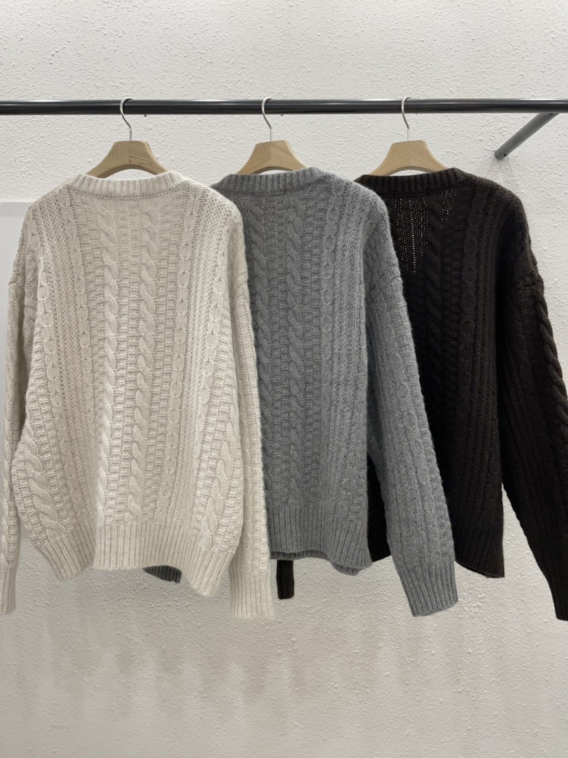 EGGPLANT東大門㊣代購女士新品休閑熱賣25秋冬推薦時尚毛衣EGGPLANT毛衣