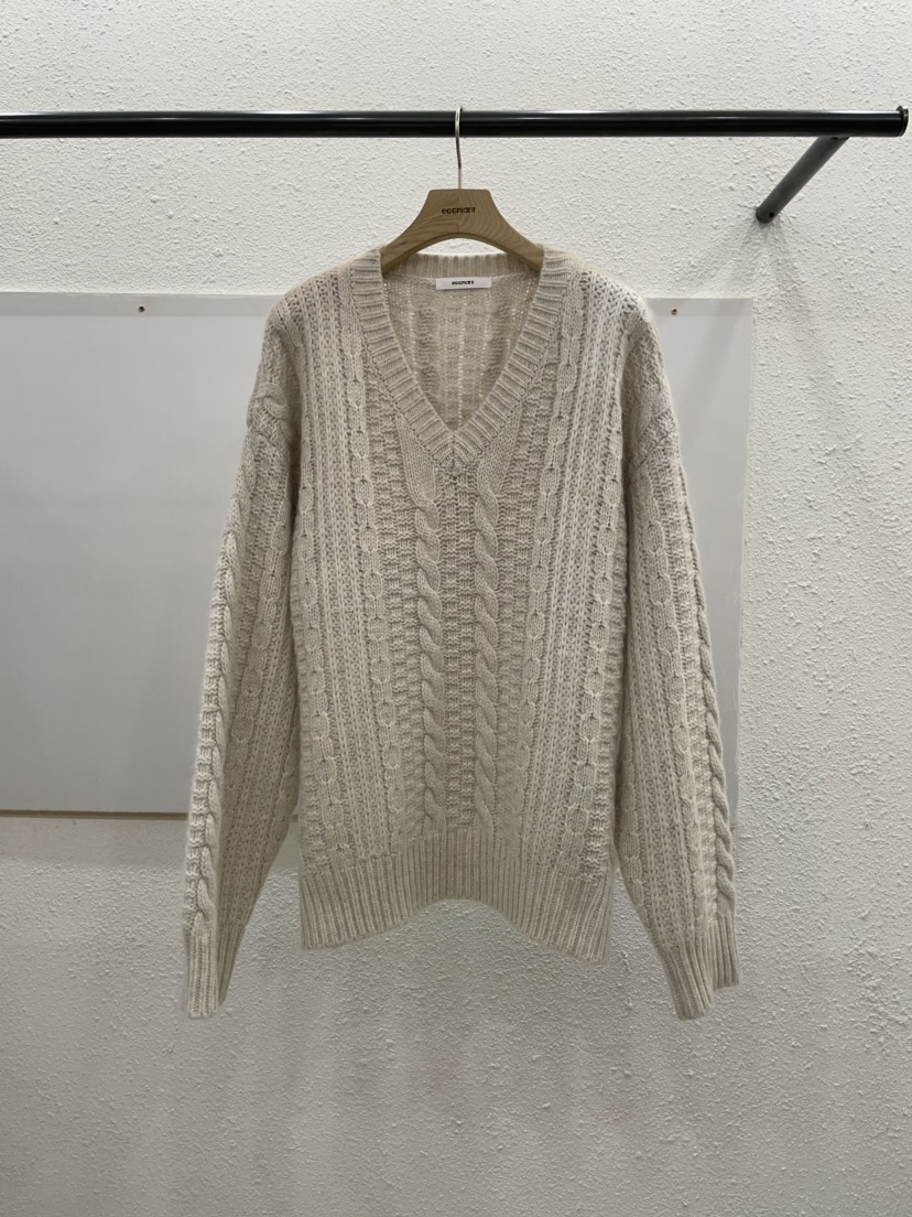 EGGPLANT東大門㊣代購女士新品休閑熱賣25秋冬推薦時尚毛衣EGGPLANT毛衣圖色1