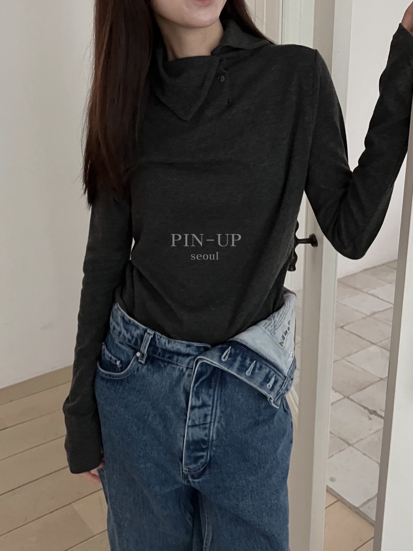 PIN-UP東大門㊣直郵女裝新品休閑推薦熱賣25秋冬人氣長袖T恤PIN-UP長袖T恤