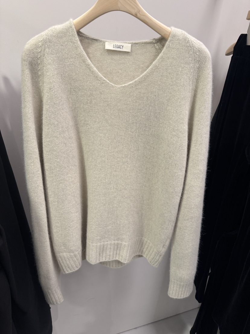 LEGACY韓國代購㊣女裝新品熱賣人氣時尚休閑25秋冬針織衫V領浣熊LEGACY針織衫圖色1