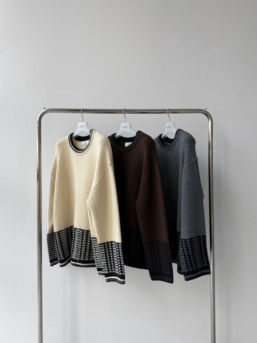 MINIMUZE韓國代購㊣女士新款25秋冬時尚熱賣休閑針織衫寬松MINIMUZE針織衫