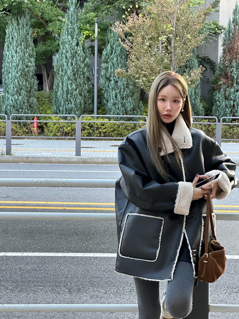 ZEROZERO東大門㊣代購女士新款時尚真品夾克里外穿皮革雙面ZEROZERO夾克