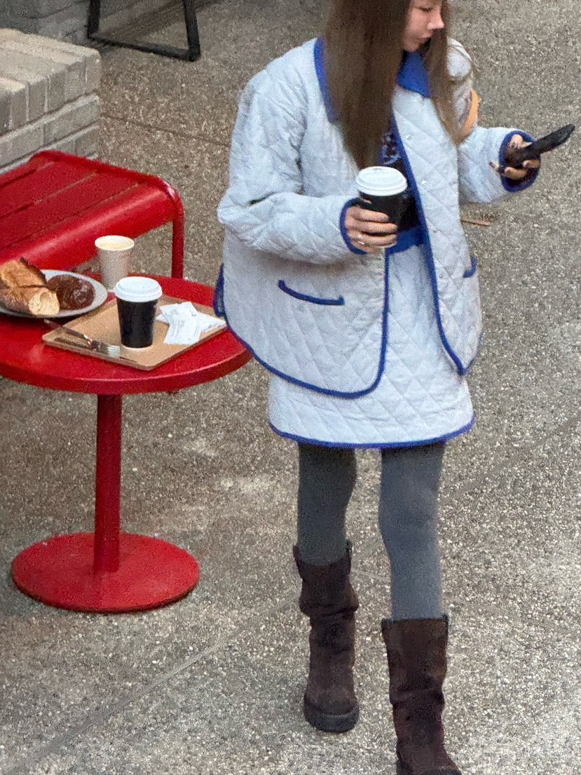 ZEROZERO韓國代購㊣女裝新品休閑人氣熱賣職業夾克燈芯絨絎縫ZEROZERO夾克圖色3