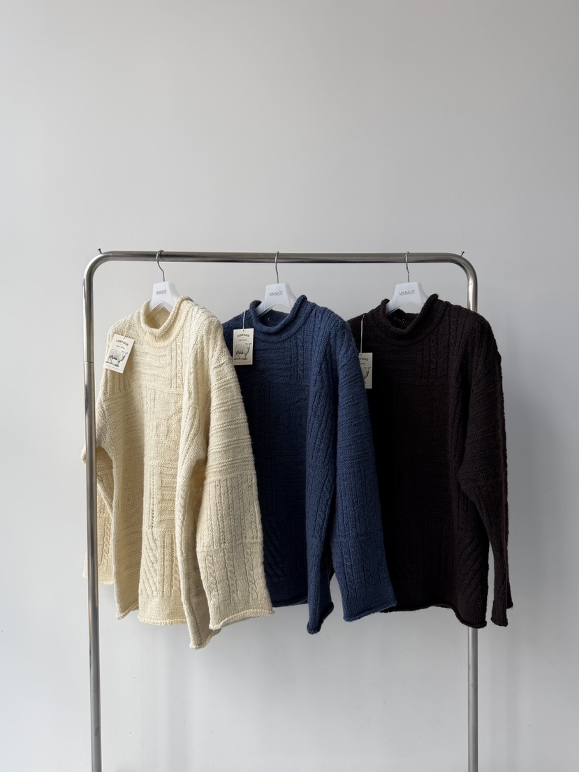 MINIMUZE東大門㊣直郵女士新品時尚25秋冬推薦毛衣復古寬松MINIMUZE毛衣