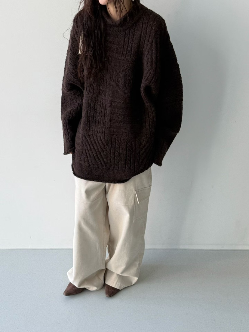 MINIMUZE東大門㊣直郵女士新品時尚25秋冬推薦毛衣復古寬松MINIMUZE毛衣