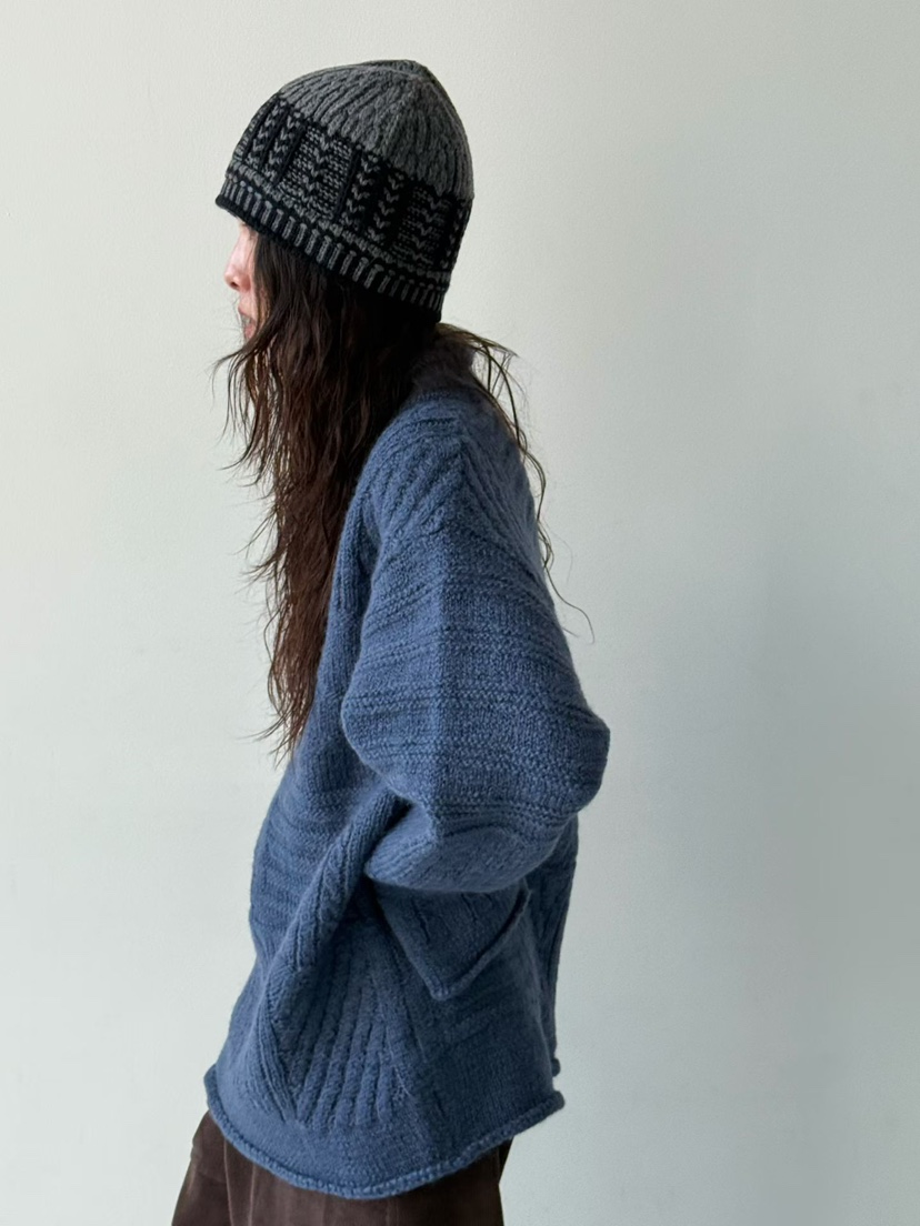 MINIMUZE東大門㊣直郵女士新品時尚25秋冬推薦毛衣復古寬松MINIMUZE毛衣