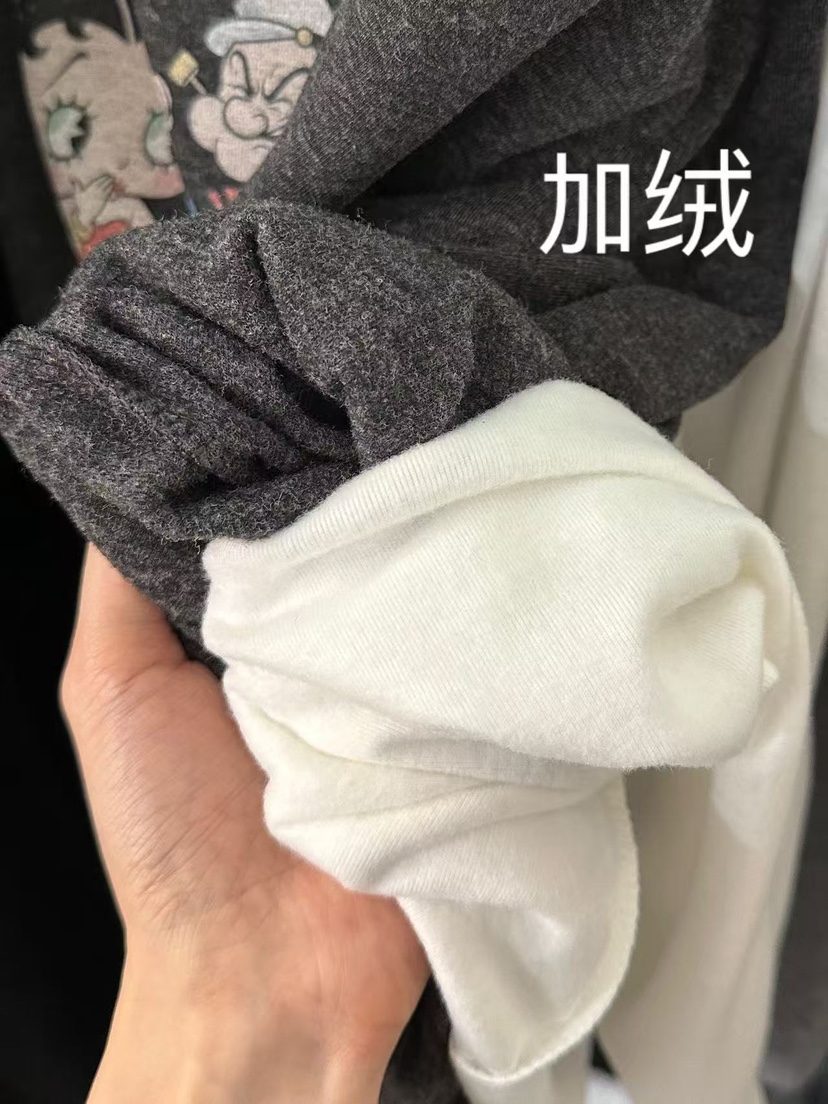 PEPPER-L韓國代購㊣女裝新品人氣休閑真品25秋冬時尚T恤加絨PEPPERT恤