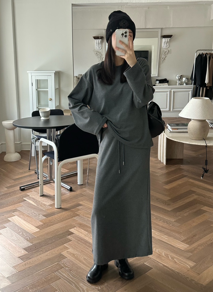 LE VASE東大門㊣實拍女裝新品熱賣職業真品25秋冬人氣長袖T恤LE VASE長袖T恤