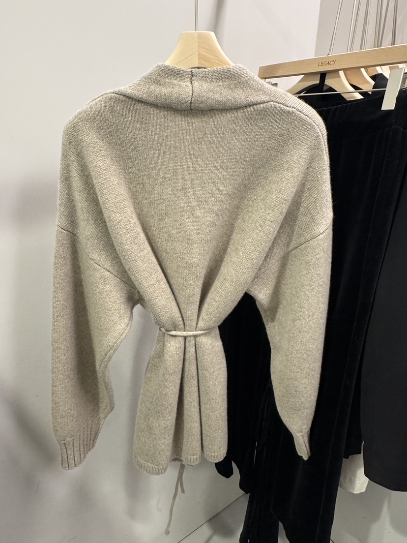 LEGACY韓國直郵㊣女士新款真品休閑時尚針織衫含腰繩柔軟開衫LEGACY針織衫