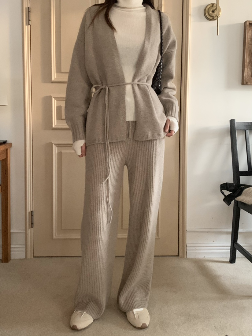 LEGACY韓國直郵㊣女士新款真品休閑時尚針織衫含腰繩柔軟開衫LEGACY針織衫