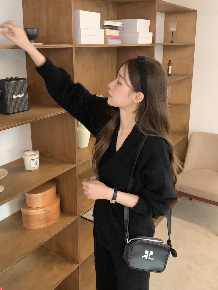 LEGACY韓國直郵㊣女士新款真品休閑時尚針織衫含腰繩柔軟開衫LEGACY針織衫