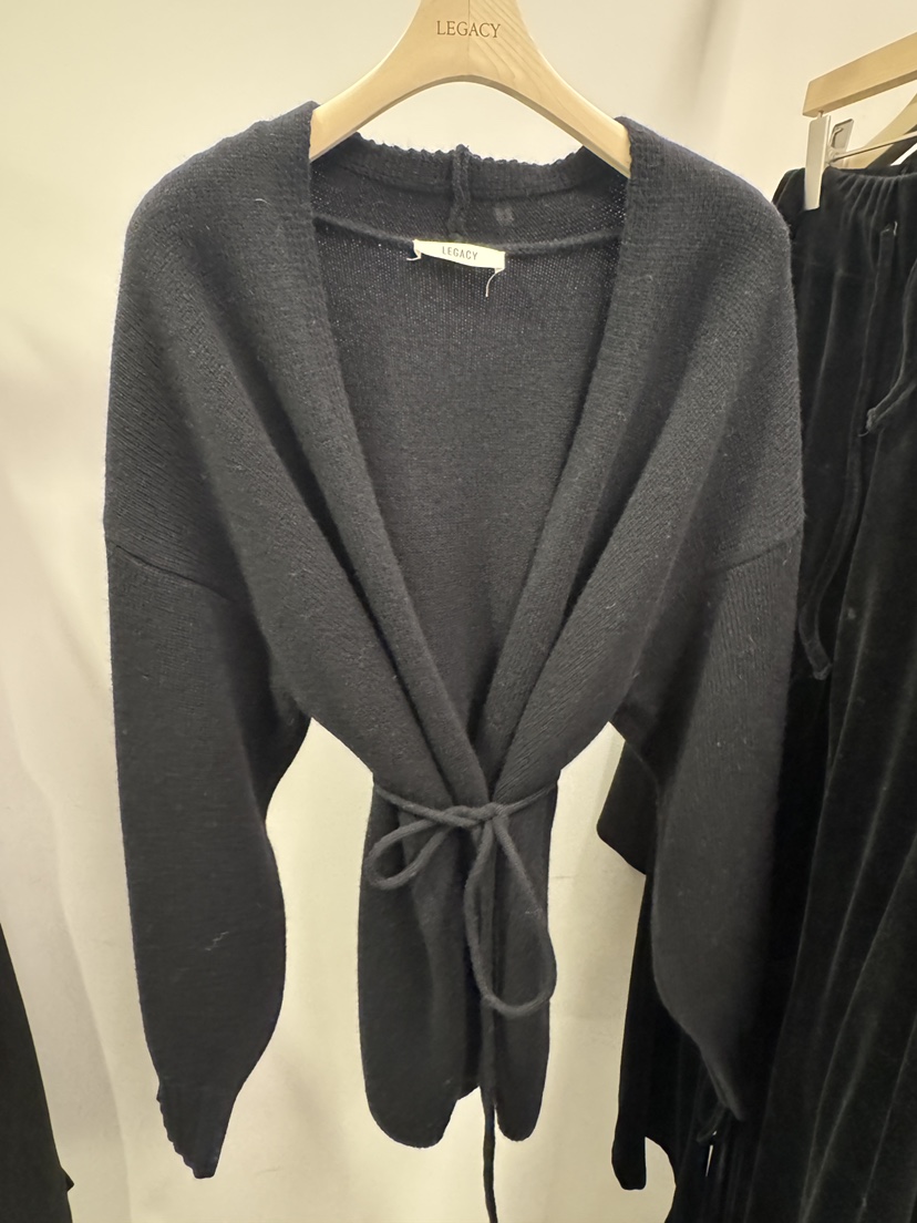 LEGACY韓國直郵㊣女士新款真品休閑時尚針織衫含腰繩柔軟開衫LEGACY針織衫圖色1