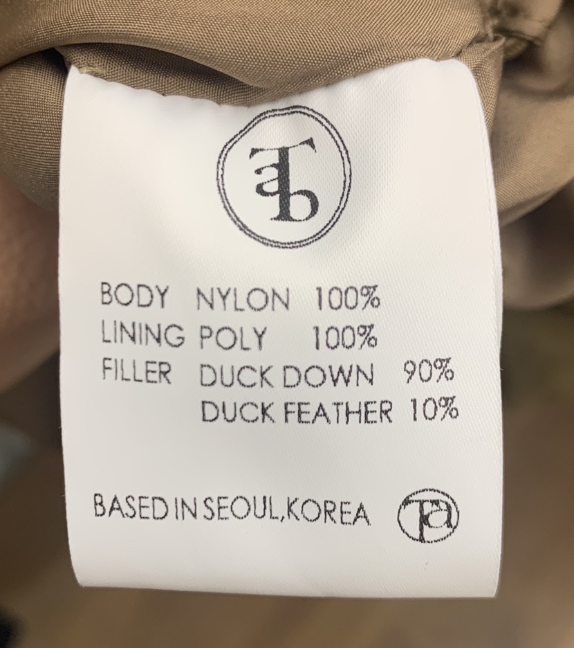 THE ABLE韓國直郵㊣女裝新款職業真品人氣熱賣推薦短款棉服THE ABLE/TA短款棉服