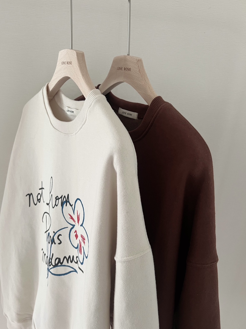 NINESQUARED韓國代購㊣女裝新款職業時尚真品人氣休閑推薦衛衣LOVE ROSIE衛衣