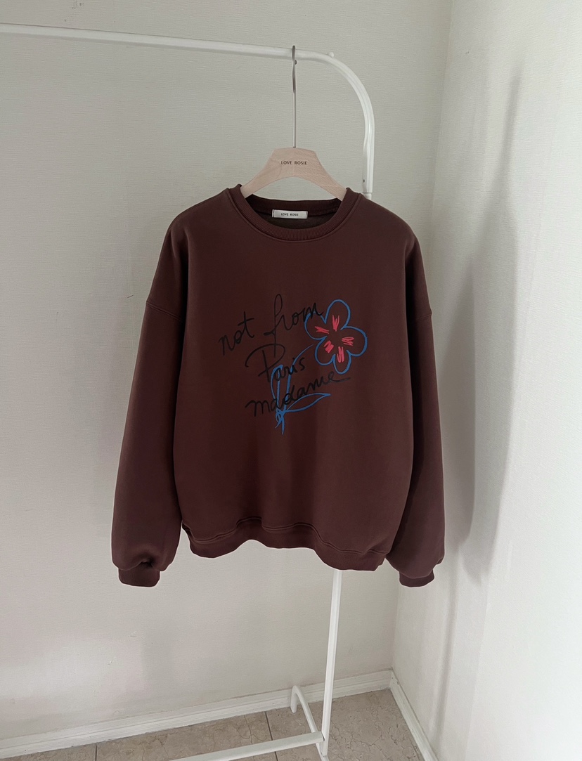 NINESQUARED韓國代購㊣女裝新款職業時尚真品人氣休閑推薦衛衣LOVE ROSIE衛衣