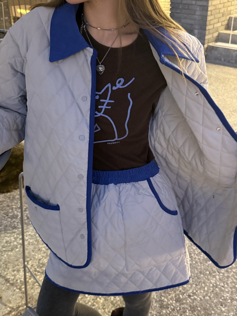 ZEROZERO東大門㊣代購女裝新品人氣時尚職業短裙燈芯絨絎縫ZEROZERO短裙圖色3