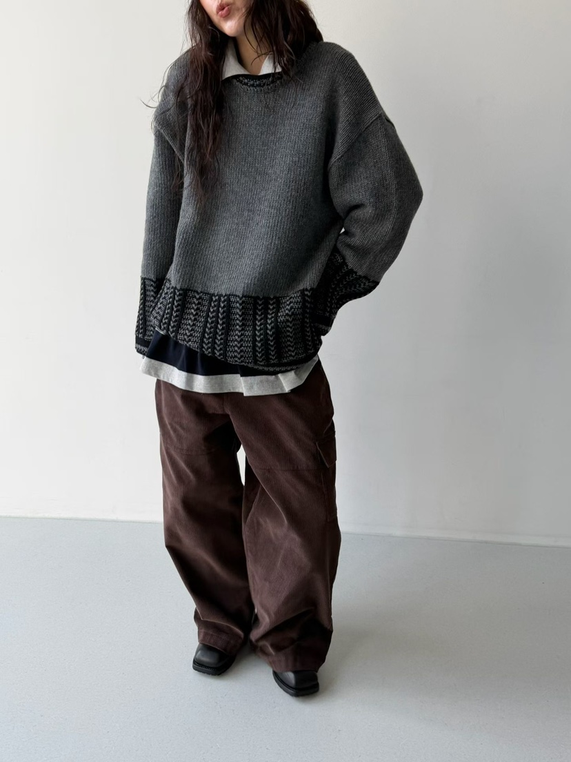 MINIMUZE東大門㊣代購女士新款職業時尚長袖T恤荷葉邊單排扣MINIMUZE長袖T恤