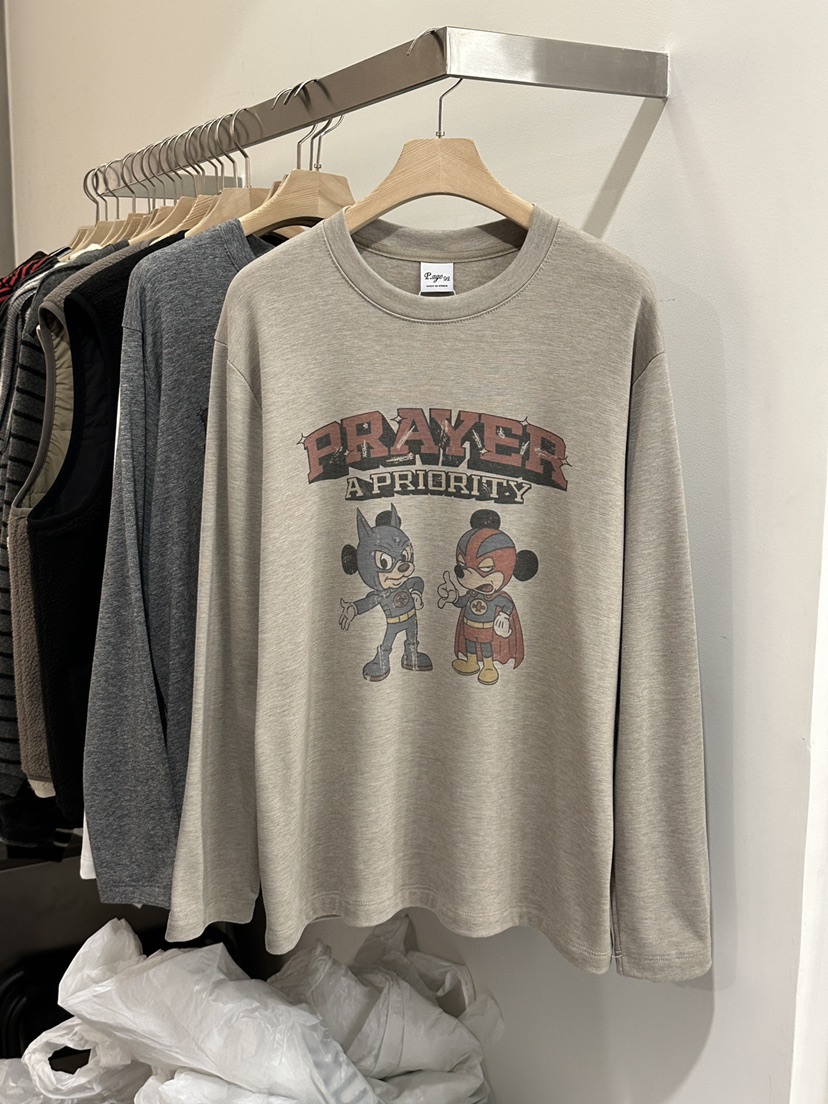 PEPPER-L韓國直郵㊣女裝新品推薦熱賣真品職業長袖T恤加絨PEPPER長袖T恤圖色2