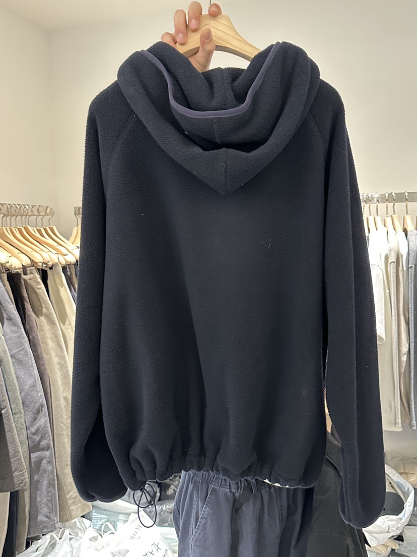 MONE-A東大門㊣代購女士新款休閑真品推薦25秋冬衛衣羊毛拉鏈MONE-A衛衣