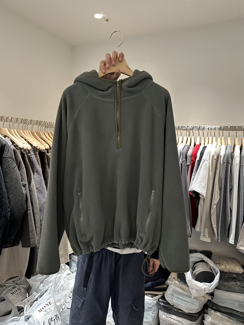 MONE-A東大門㊣代購女士新款休閑真品推薦25秋冬衛衣羊毛拉鏈MONE-A衛衣圖色1